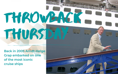 TBT: Arndt-Helge Grap embarking on a cruise ship